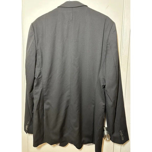 Hugo Boss Black Blazer Men's Sz 44L Virgin Wool Sport Coat Formal suit Jacket - Picture 2 of 11